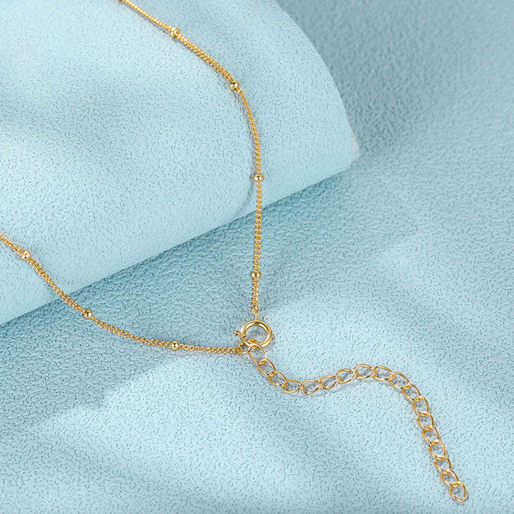 925 Sterling Silver Paperclip Knot Necklace