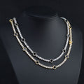 Black Clover Tennis Chain Necklace – CZ Pavé Hip Hop Style