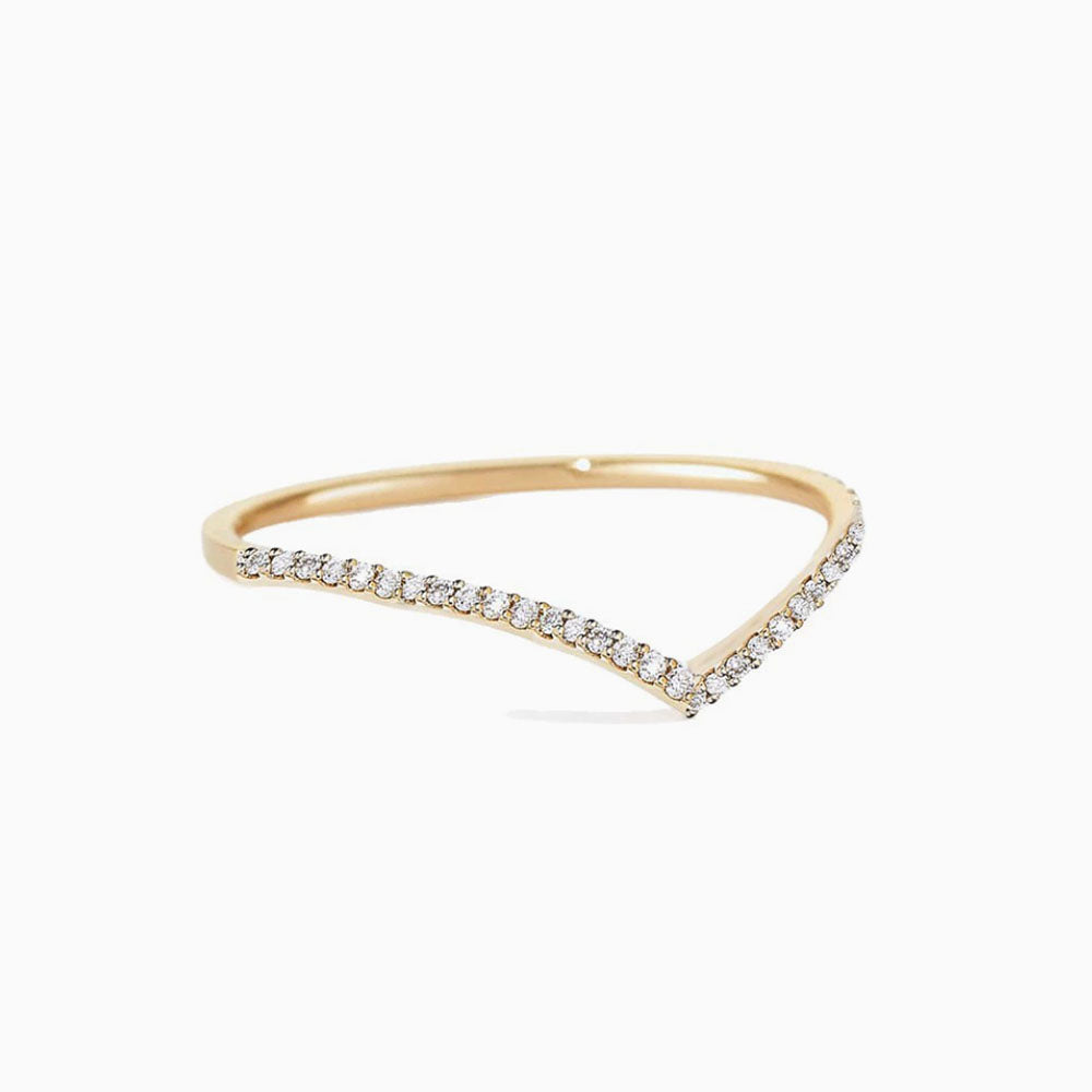 Dainty Gold Plated 925 Silver Moissanite Ring