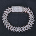 Iced Fire Flame Bracelet for Men – CZ Pavé Hip Hop Chain