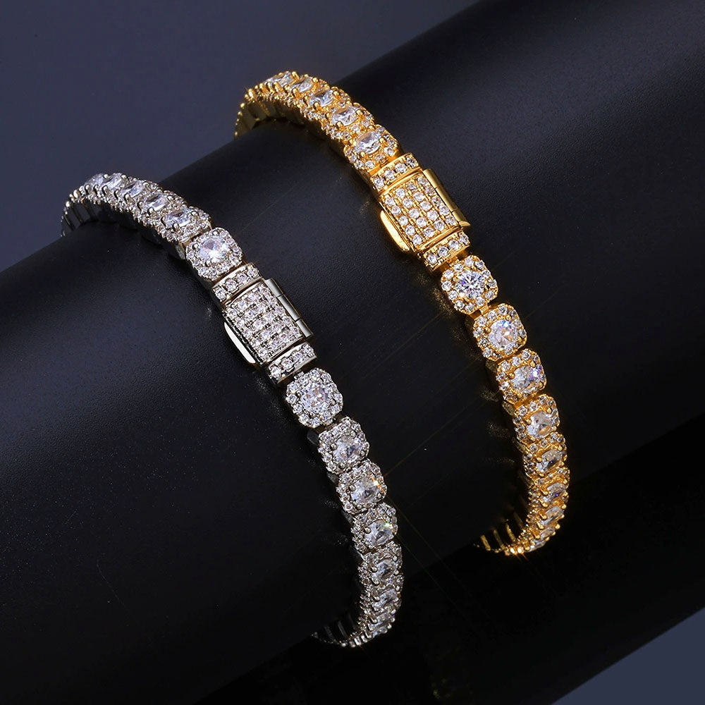 Men’s 5mm CZ Tennis Bracelet – Iced Hip Hop Style