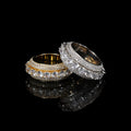 Men’s Full Iced Spinner Ring – Hip Hop Style