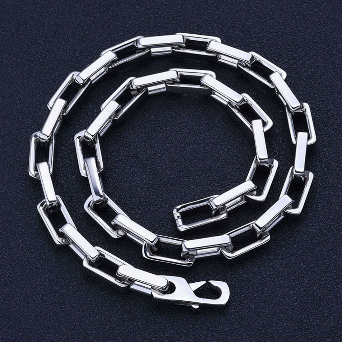 Men’s Rectangular Bar Link Chain