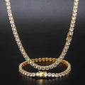 Men’s Round Cut Tennis Chain Necklace – Iced Out CZ 6mm