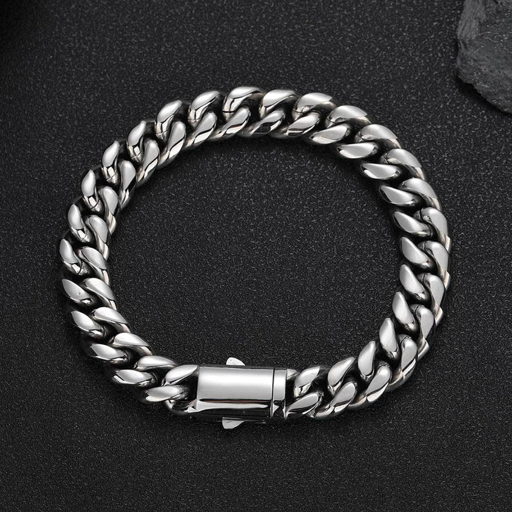 Men’s Stainless Steel Cuban Link Bracelet 6mm-14mm