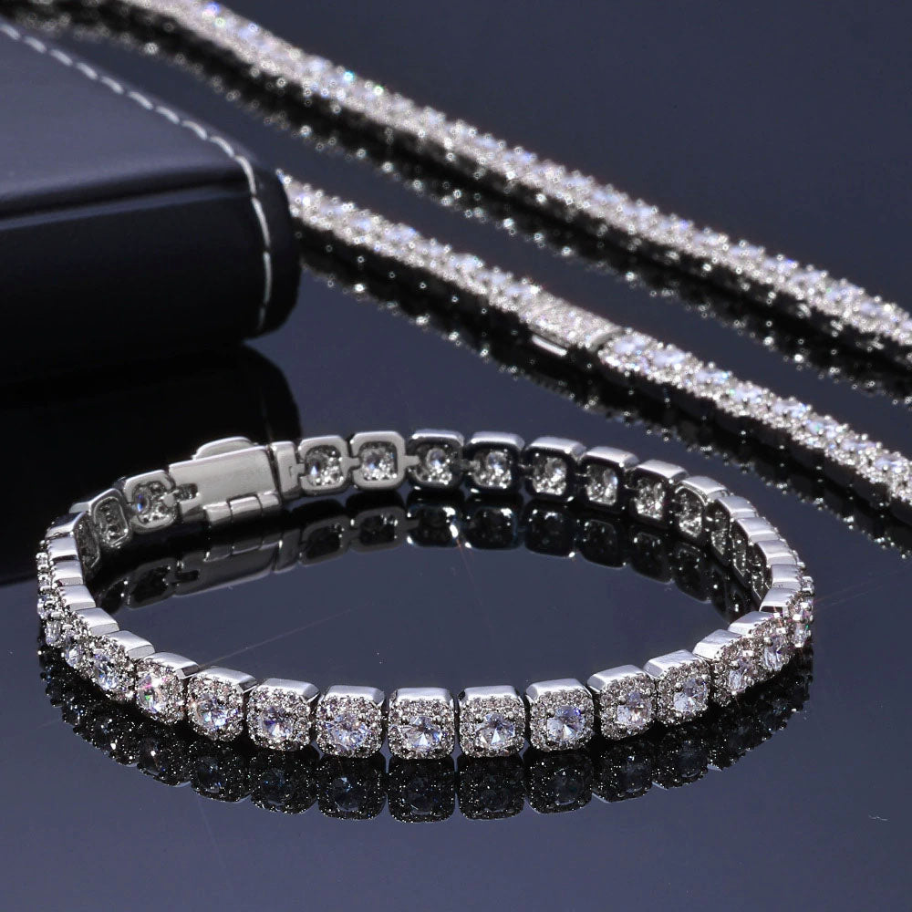 Men’s 5mm CZ Tennis Bracelet – Iced Hip Hop Style