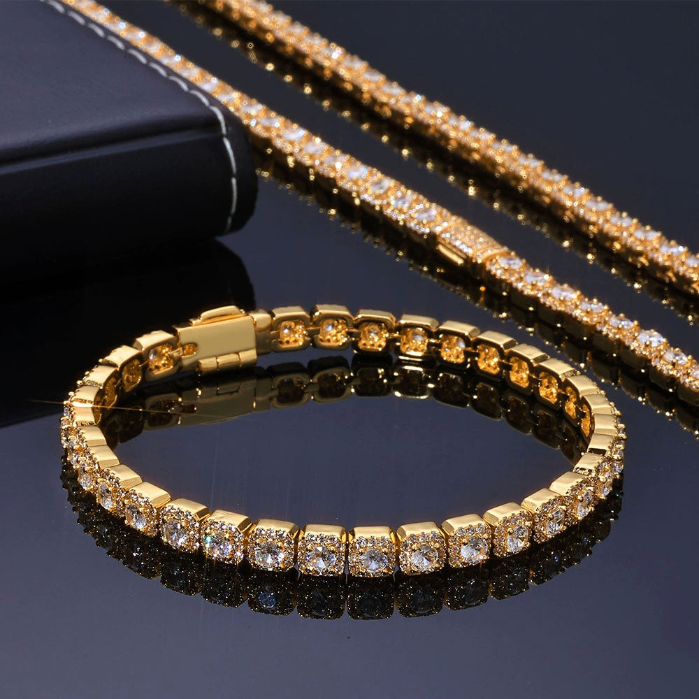 Men’s 5mm CZ Tennis Bracelet – Iced Hip Hop Style