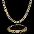 Men’s Full Iced Cuban Link Chain – CZ Pavé Hip Hop Style 12mm