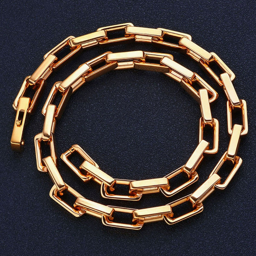 Men’s Rectangular Bar Link Chain