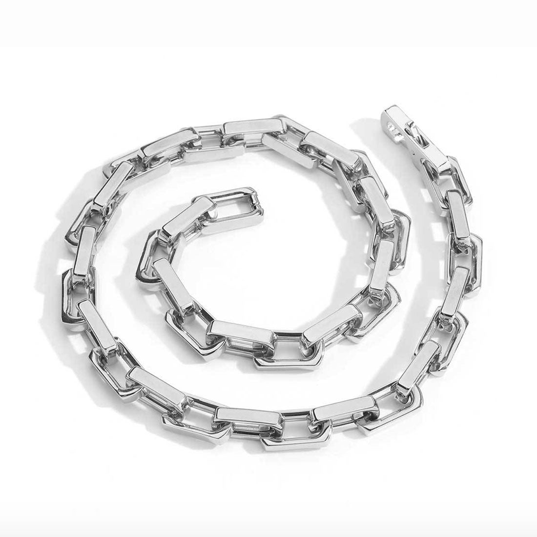 Men’s Rectangular Bar Link Chain