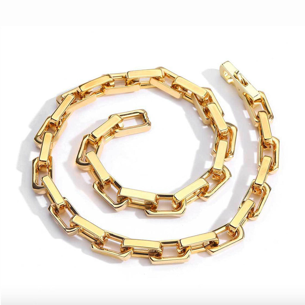 Men’s Rectangular Bar Link Chain