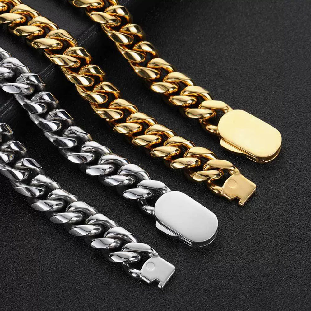 Miami Cuban Link Bracelet for Men | Stainless Steel 6mm-12mm