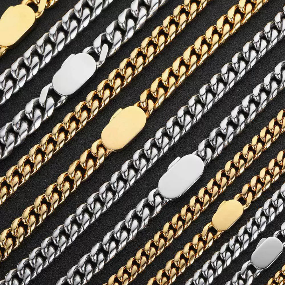 Miami Cuban Link Chain for Men | Stainless Steel 6mm-12mm