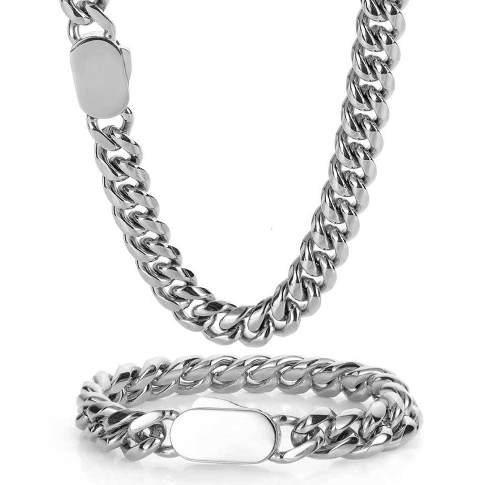 Miami Cuban Link Bracelet for Men | Stainless Steel 6mm-12mm