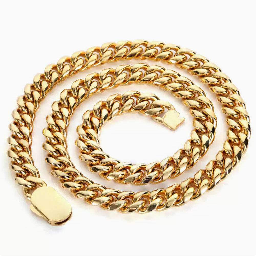 Miami Cuban Link Chain for Men | Stainless Steel 6mm-12mm