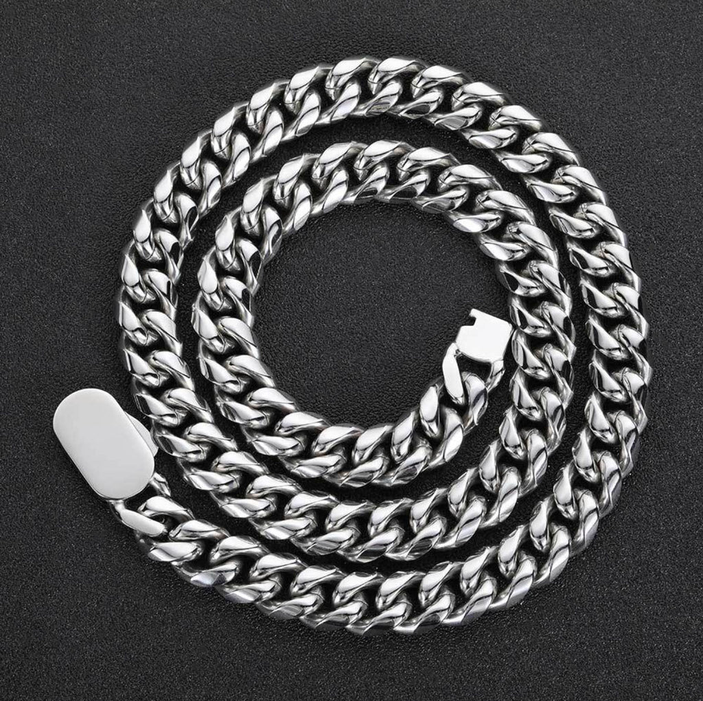 Miami Cuban Link Chain for Men | Stainless Steel 6mm-12mm