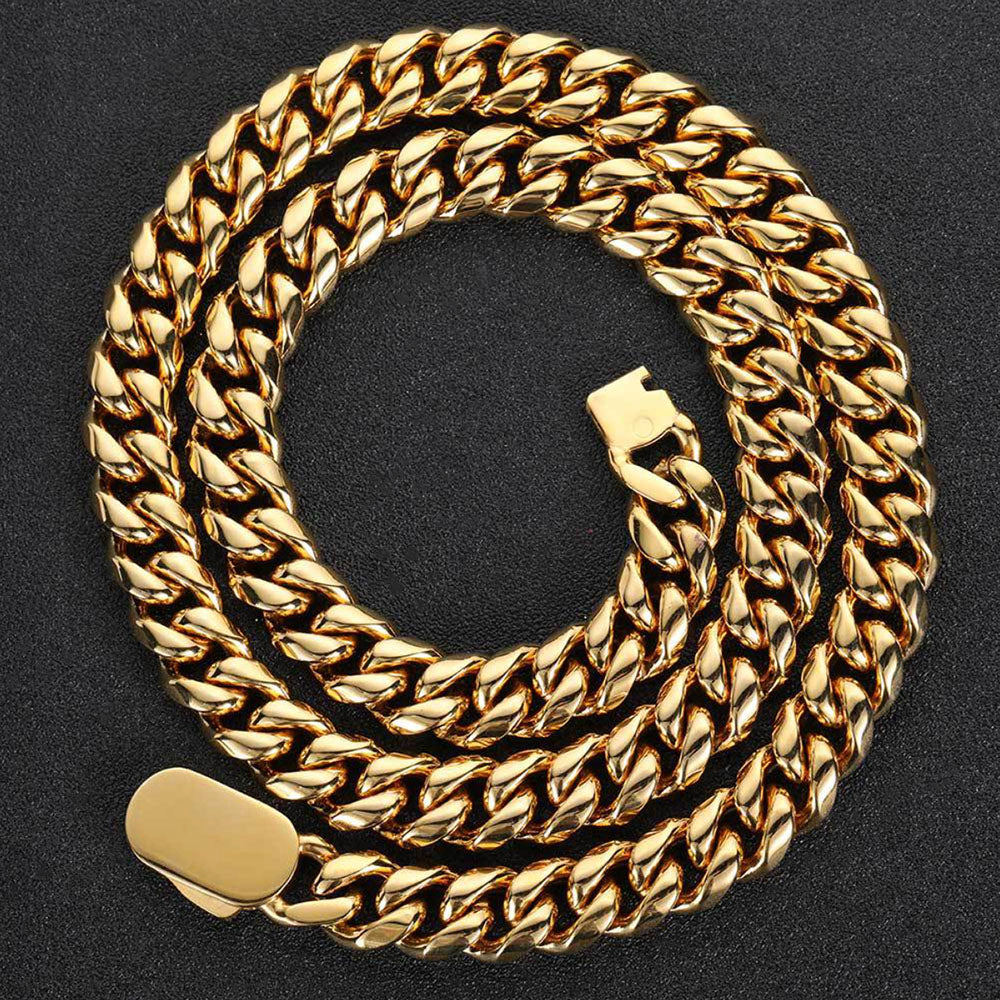 Miami Cuban Link Chain for Men | Stainless Steel 6mm-12mm