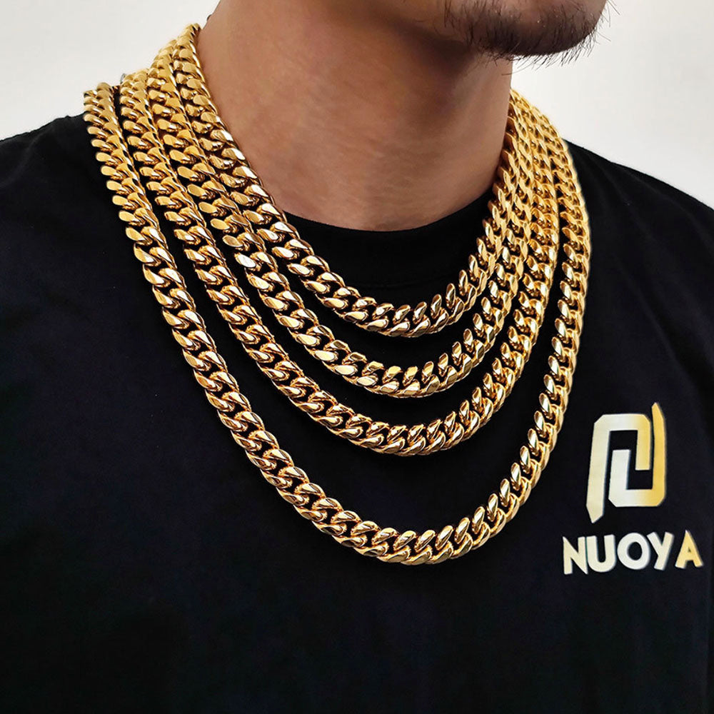 Miami Cuban Link Chain for Men | Stainless Steel 6mm-12mm