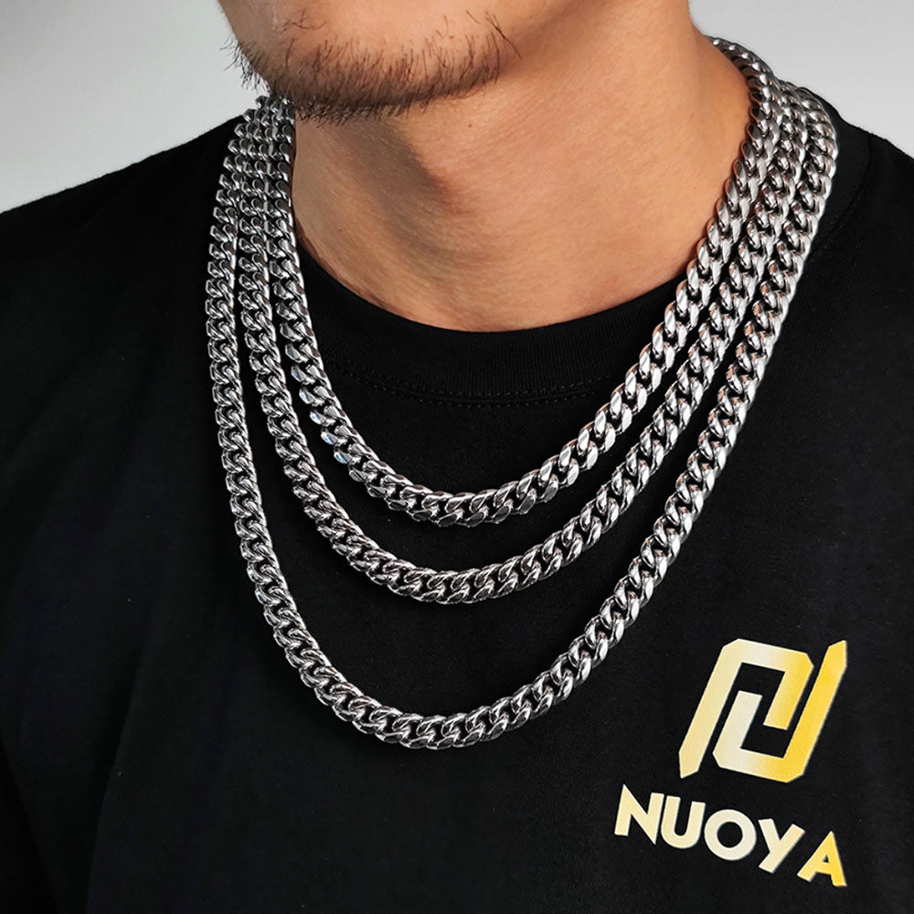 Miami Cuban Link Chain for Men | Stainless Steel 6mm-12mm