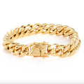 Stainless Steel Cuban Link Bracelet for Men 6mm-18mm