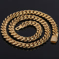 Men’s Stainless Steel Cuban Link Chain | Hip Hop CZ Pavé Clasp