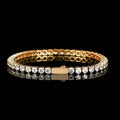 Stainless Steel Iced Out CZ Tennis Bracelet 4mm