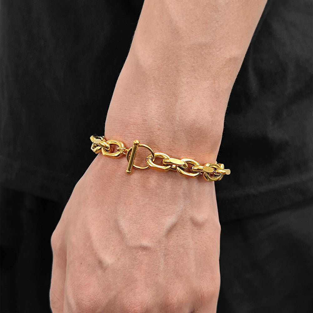 Stainless Steel  Cable Link Bracelet