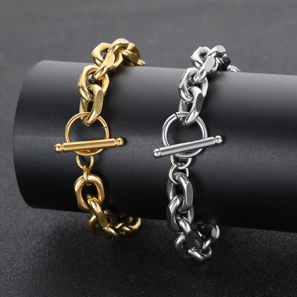 Stainless Steel  Cable Link Bracelet