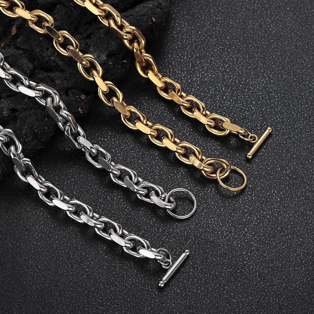 Stainless Steel  Cable Link Bracelet