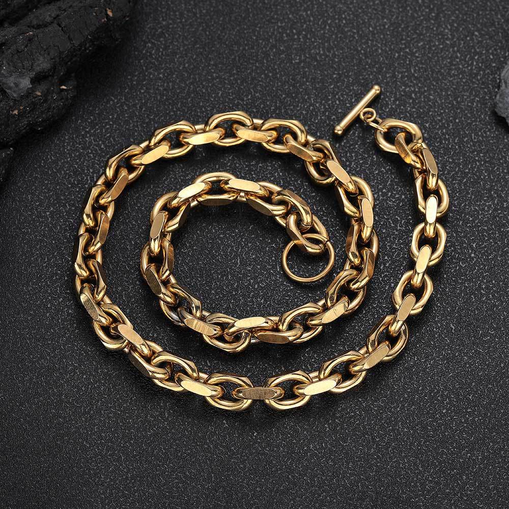 Stainless Steel Cable Link Chain Necklace