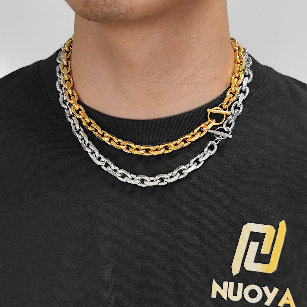 Stainless Steel Cable Link Chain Necklace