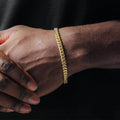 Stainless Steel Cuban Link Chain Bracelet for Men