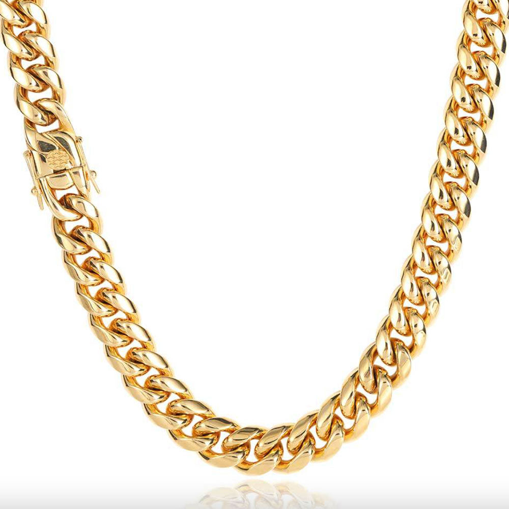 Stainless Steel Cuban Link Chain for Men 6mm-18mm