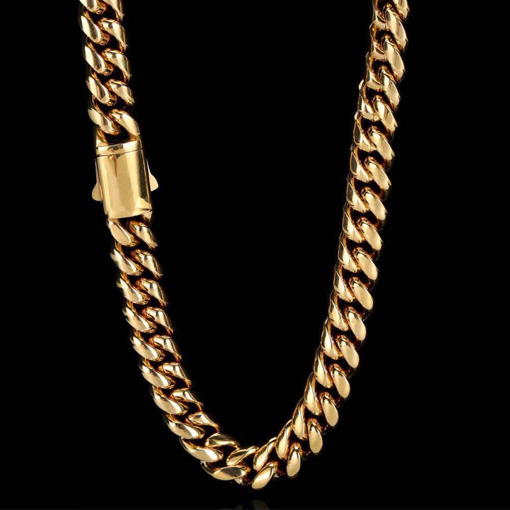 Stainless Steel Cuban Link Chain for Men 6mm-14mm