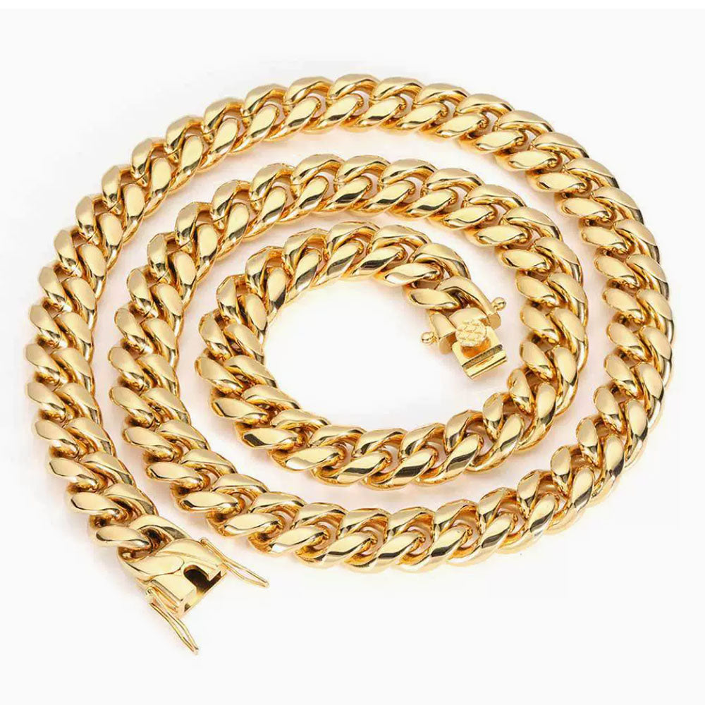 Stainless Steel Cuban Link Chain for Men 6mm-18mm