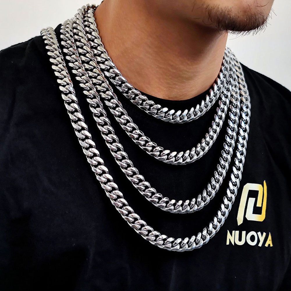 Stainless Steel Cuban Link Chain for Men 6mm-18mm
