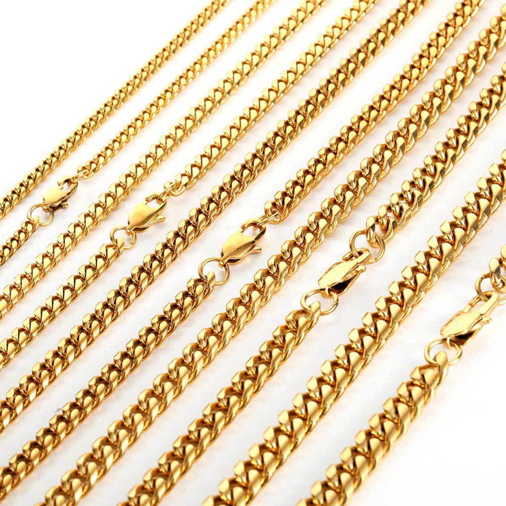 Stainless Steel Cuban Link Chain for Men