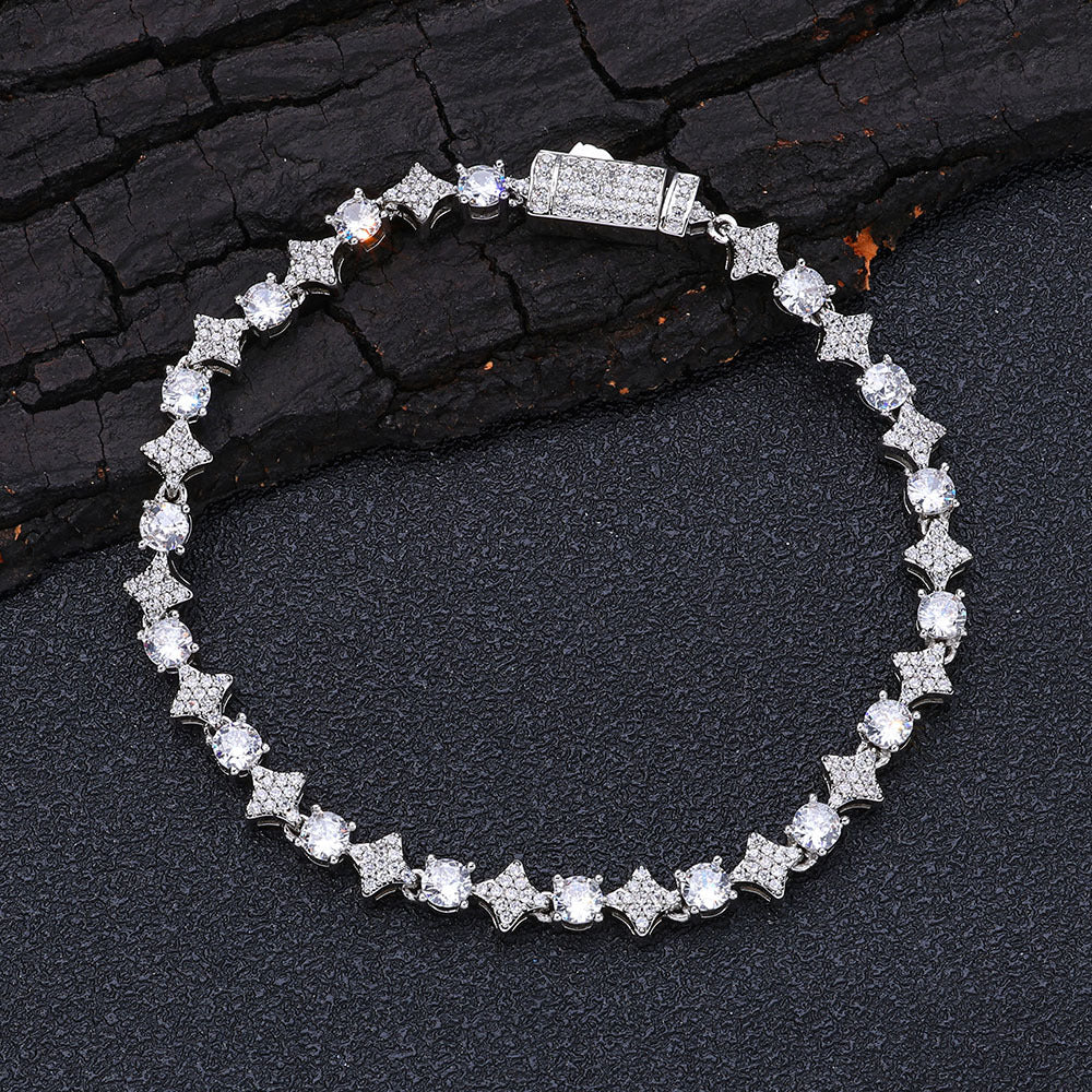 Star Link Tennis Chain Bracelet 6mm