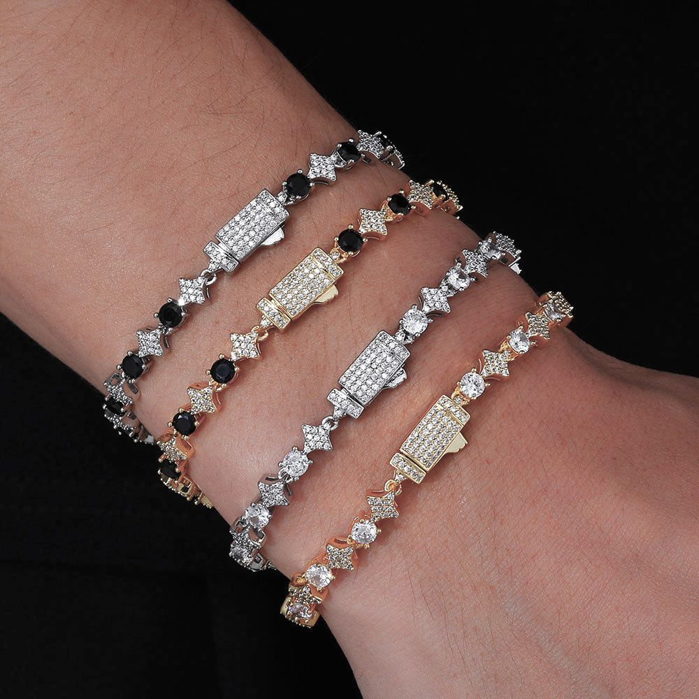 Star Link Tennis Chain Bracelet 6mm