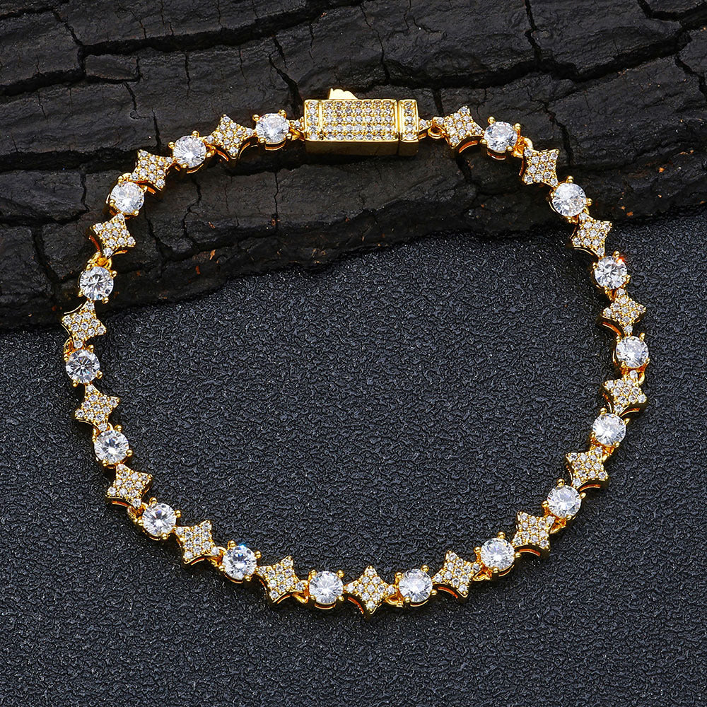 Star Link Tennis Chain Bracelet 6mm