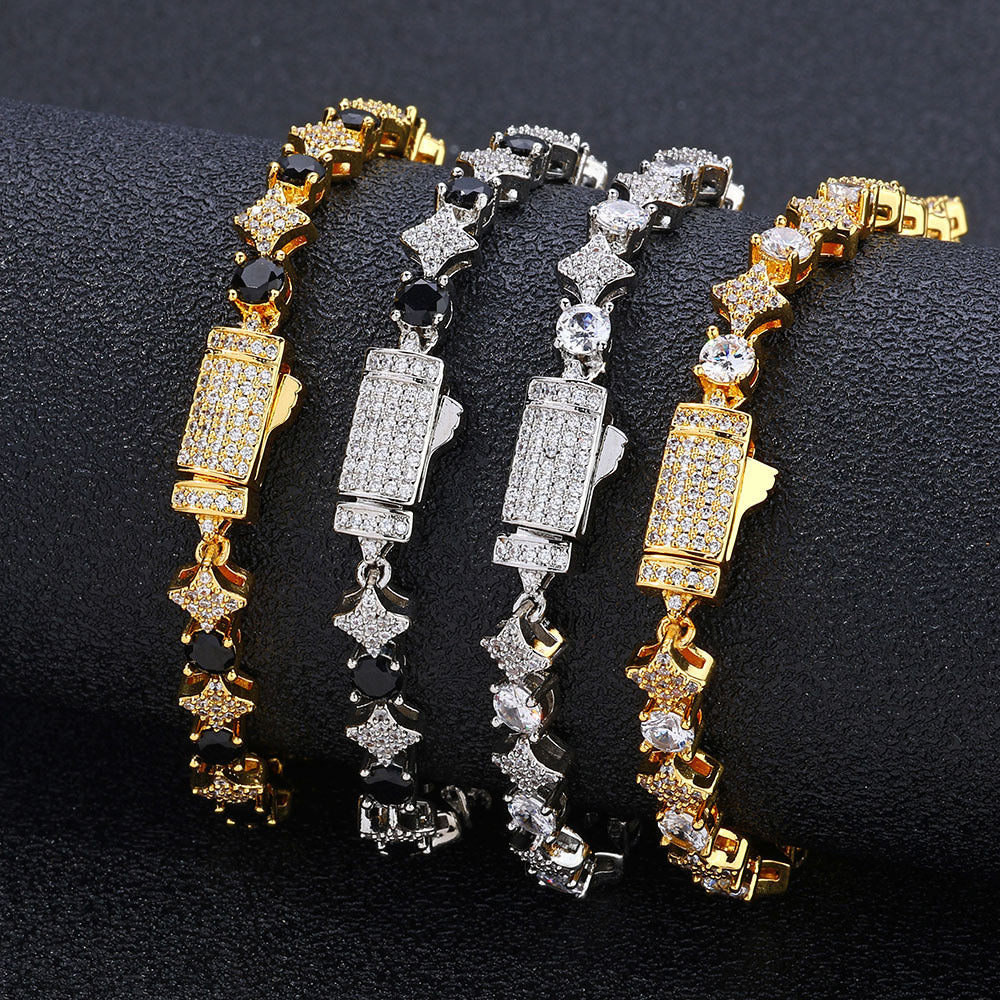 Star Link Tennis Chain Bracelet 6mm
