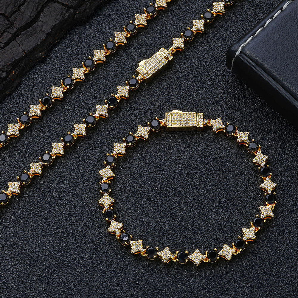 Star Link Tennis Chain Bracelet 6mm