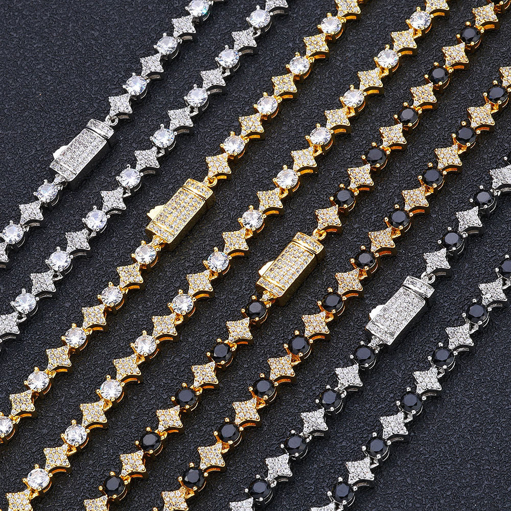 Star Link Tennis Chain Bracelet 6mm