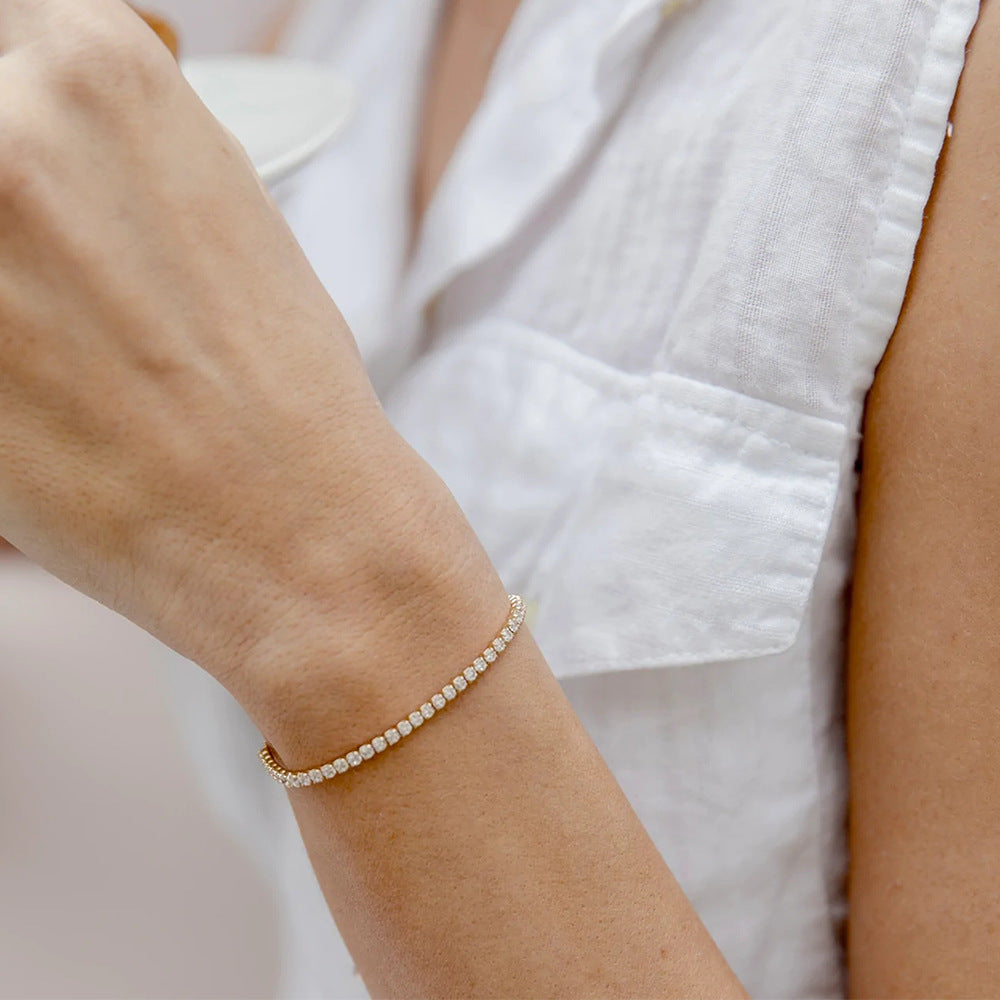 Sterling Silver CZ Tennis Bracelet