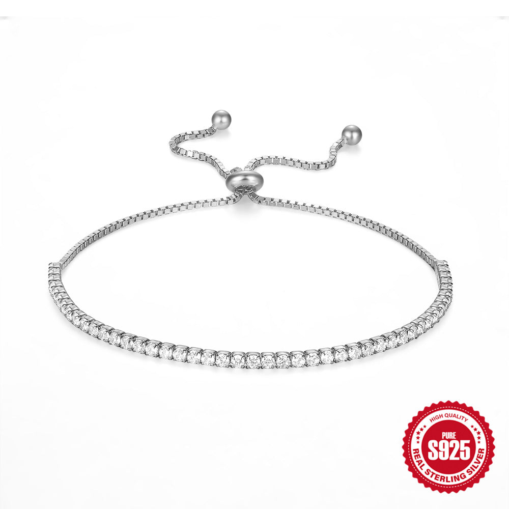 Sterling Silver CZ Tennis Bracelet
